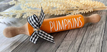 Load image into Gallery viewer, 7” Fall theme Farmhouse Tier Tray Mini Rolling Pin
