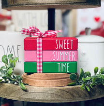 Load image into Gallery viewer, Mini Wood Book Stacks
