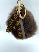 Load image into Gallery viewer, Designer Inspired Resin Letter Keychain A - M
