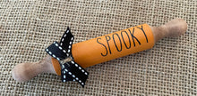Load image into Gallery viewer, 7” Halloween theme Farmhouse Tier Tray Mini Rolling Pin
