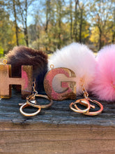Load image into Gallery viewer, Designer Inspired Resin Letter Keychain A - M

