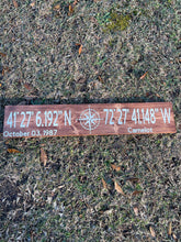 Load image into Gallery viewer, Latitude and Longitude/ Coordinates Sign
