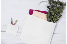 Load image into Gallery viewer, Reusable cotton tote bag 

