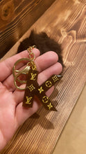 Load image into Gallery viewer, Designer Inspired Resin Letter Keychain A - M
