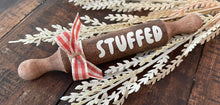 Load image into Gallery viewer, 7” Thanksgiving Theme, Mini Rolling Pin, Farmhouse tier tray decor
