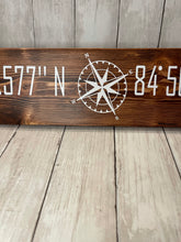 Load image into Gallery viewer, Latitude and Longitude/ Coordinates Sign
