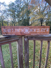 Load image into Gallery viewer, Latitude and Longitude/ Coordinates Sign
