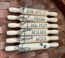 Load image into Gallery viewer, 7'' Dog and Cat Tiered Tray Decor | Dog Mom Tier Tray Decor | Cat Tier Tray Decor | Mini Rolling Pins Tier Tray
