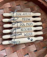 Load image into Gallery viewer, 7'' Dog and Cat Tiered Tray Decor | Dog Mom Tier Tray Decor | Cat Tier Tray Decor | Mini Rolling Pins Tier Tray
